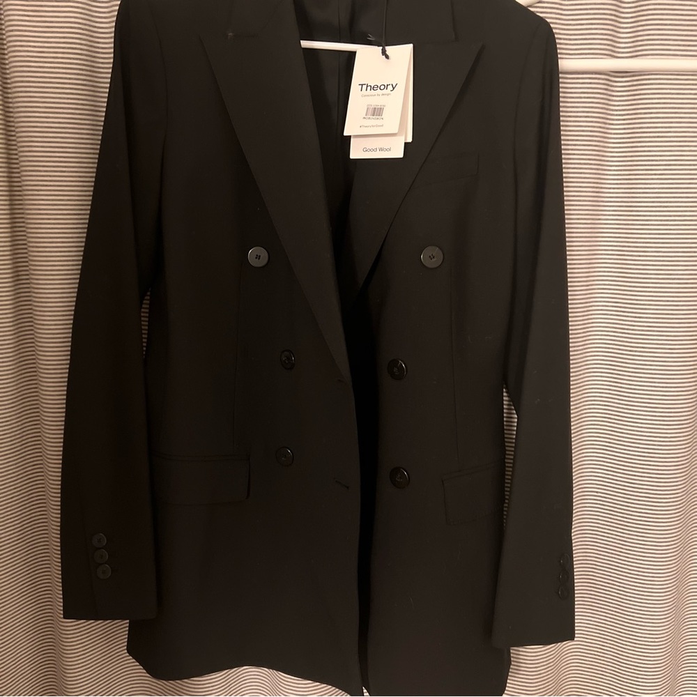 Theory ...BRAND NEW WITH TAGS ...double breasted blazer ...